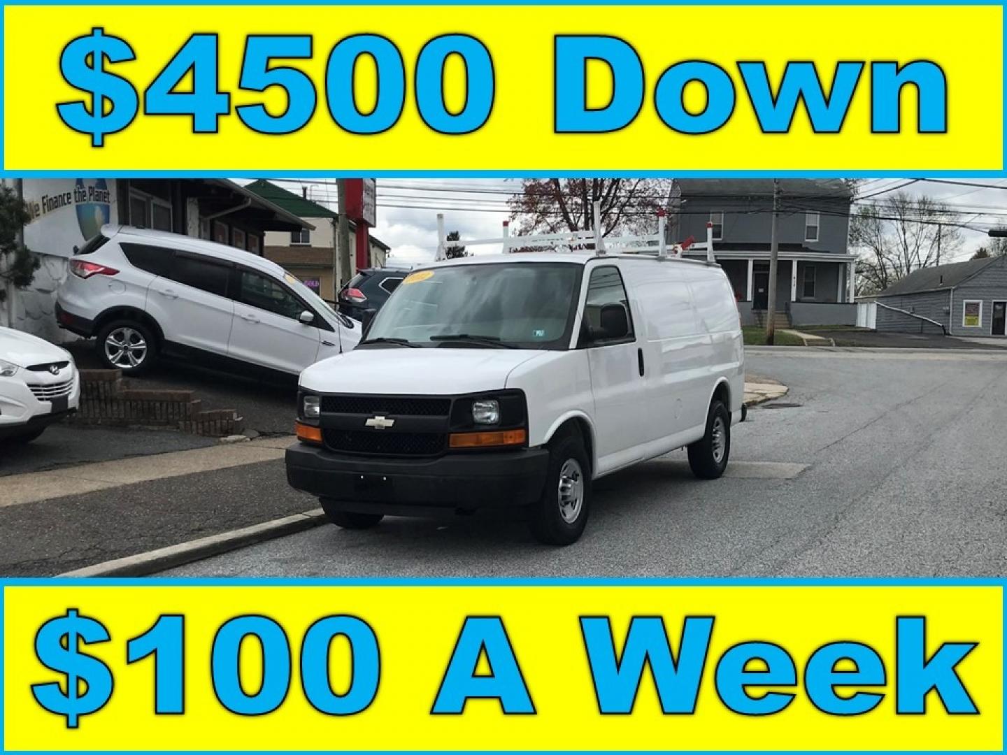 2012 White /Gray Chevrolet Express 2500 (1GCWGFCA8C1) with an 4.8 V8 engine, Automatic transmission, located at 577 Chester Pike, Prospect Park, PA, 19076, (610) 237-1015, 39.886154, -75.302338 - Photo#0